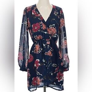 Floral Navy Lulu’s Dress